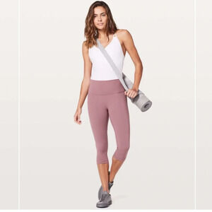 lululemon athletica Mauve High-Rise Cropped Leggings